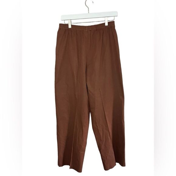 Eskandar Japanese Trouser Pull On Lightweight Pants Tapered Leg Cotton Brown 1 - Picture 6 of 7